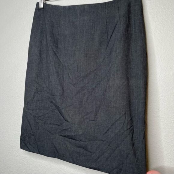 H&M womens 10 charcoal gray business pencil skirt office siren career wear size - Picture 3 of 10